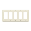 ENERLITES 8835 Decorator/GFCI five-gang thermoplastic wall plate