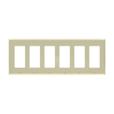 Enerlites 8836 polycarbonate thermoplastic decorator GFCI six-gang wall plate UL listed