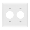 2-Gang, Single Receptacle Plate | Residential Grade