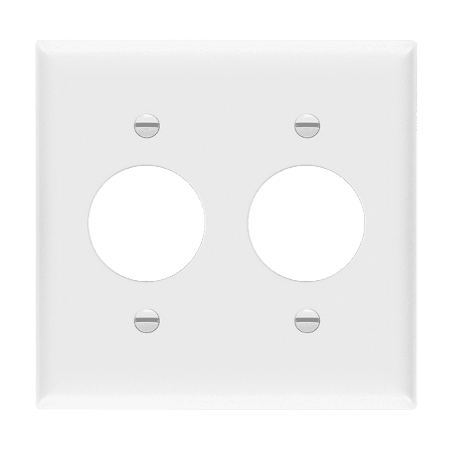 2-Gang Single Receptacle Wall Plate | Standard Size | Residential Grade | Enerlites 8852