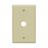 Enerlites 8861 1-gang plastic wall plate for phone and cable, 0.625-inch diameter, high-impact thermoplastic, FCC compliant