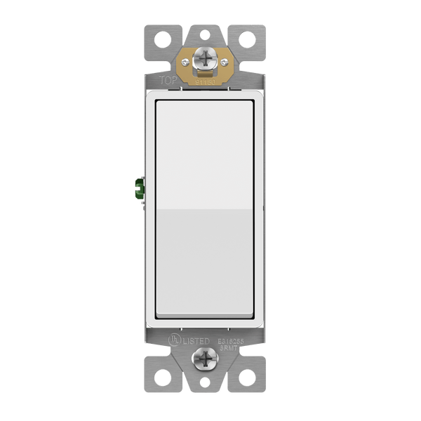 15Amp 1-Gang Single-Pole Decorator Switch | 120/277V | Residential Grade