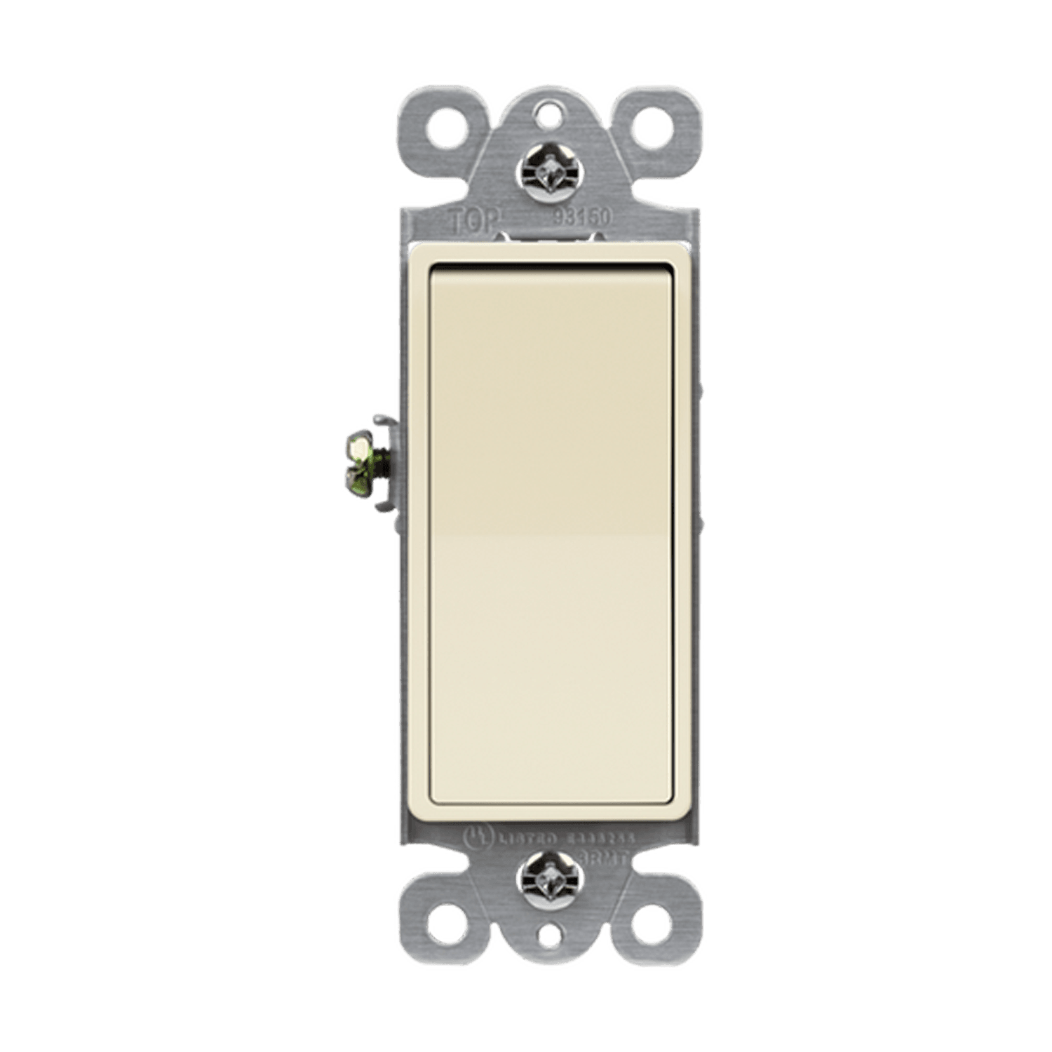 15A residential-grade three-way light switch white finish