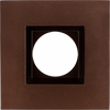Aster 3-inch bronze square LED trim with clip-in mounting for recessed lighting, wet location rated