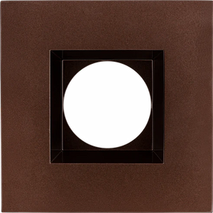 Aster 3-inch bronze square LED trim with clip-in mounting for recessed lighting, wet location rated - Available at Electrical Marketplace