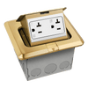 1-Gang Pop-up Floor Box with 20 Amp Tamper/Weather Resistant Decorator Receptacle