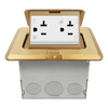 1-Gang Pop-up Floor Box with 20 Amp Tamper/Weather Resistant Decorator Receptacle