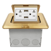 ENERLITES square pop-up floor box with USB charger and tamper-resistant receptacle