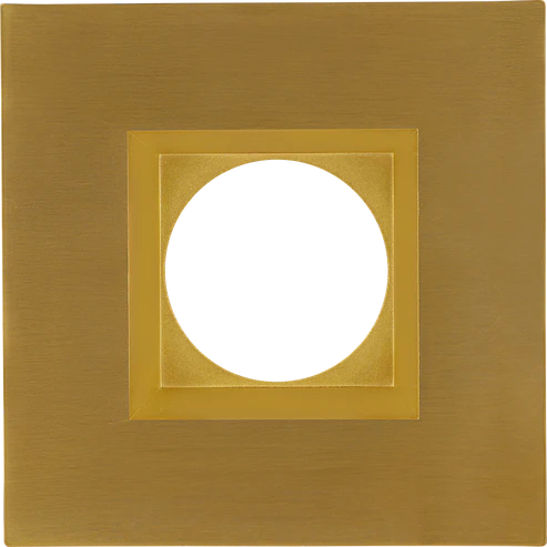 3 Inch Square Trim | Brushed Brass | Goodlite G-96126