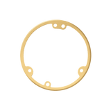 ENERLITES 975509-C brass and 975509-S nickel-plated brass 4-1/4” round floor box mounting ring compatible with ENERLITES covers