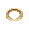 ENERLITES 5-1/4 inch round recessed floor box flange in brass and nickel-plated brass finish