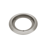ENERLITES 5-1/4 inch round recessed floor box flange in brass and nickel-plated brass finish