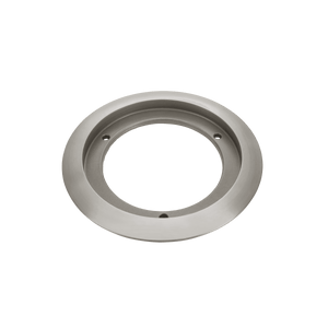 ENERLITES 5-1/4 inch round recessed floor box flange in brass and nickel-plated brass finish - Available at Electrical Marketplace