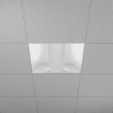 Architectural-two-by-two-lay-in-grid-indirect-center-basket-led-troffer-fixture