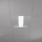 Architectural-two-by-two-lay-in-grid-square-center-basket-led-troffer-fixture