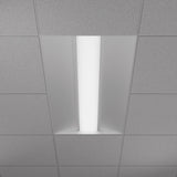Architectural-two-by-four-lay-in-grid-square-center-basket-led-troffer-fixture
