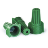 Bulk pack of 500 winged green wire connectors, UL listed twist-on caps for high-torque residential and commercial electrical wiring