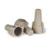Bulk pack of 500 tan winged wire connectors, UL listed twist-on caps for residential and commercial electrical wiring