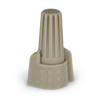 Bulk pack of 500 tan winged wire connectors, UL listed twist-on caps for residential and commercial electrical wiring