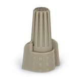 Bulk pack of 500 tan winged wire connectors, UL listed twist-on caps for residential and commercial electrical wiring