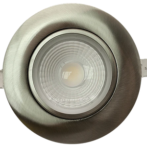 G-48358-saturn-4-inch-round-flushed-gimbal-led-downlight-brushed-nickel - Available at Electrical Marketplace