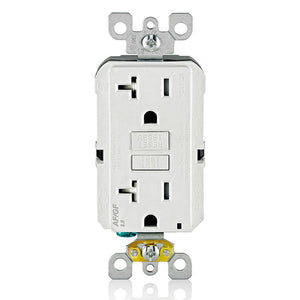 20 Amp Duplex Decorator Receptacle Tamper-Resistant | 125V | Dual Function AFCI/GFCI