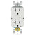 20 Amp Duplex Decorator Receptacle Tamper-Resistant | 125V | Dual Function AFCI/GFCI