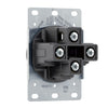 Eaton Arrow Hart AH1257BK-F 30A 125/250V flush-mount three-pole four-wire receptacle