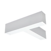 T shape connector for architectural linear light system in white and black