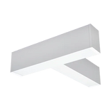 T shape connector for architectural linear light system in white and black
