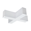 X shape connector for architectural linear light system in white and black