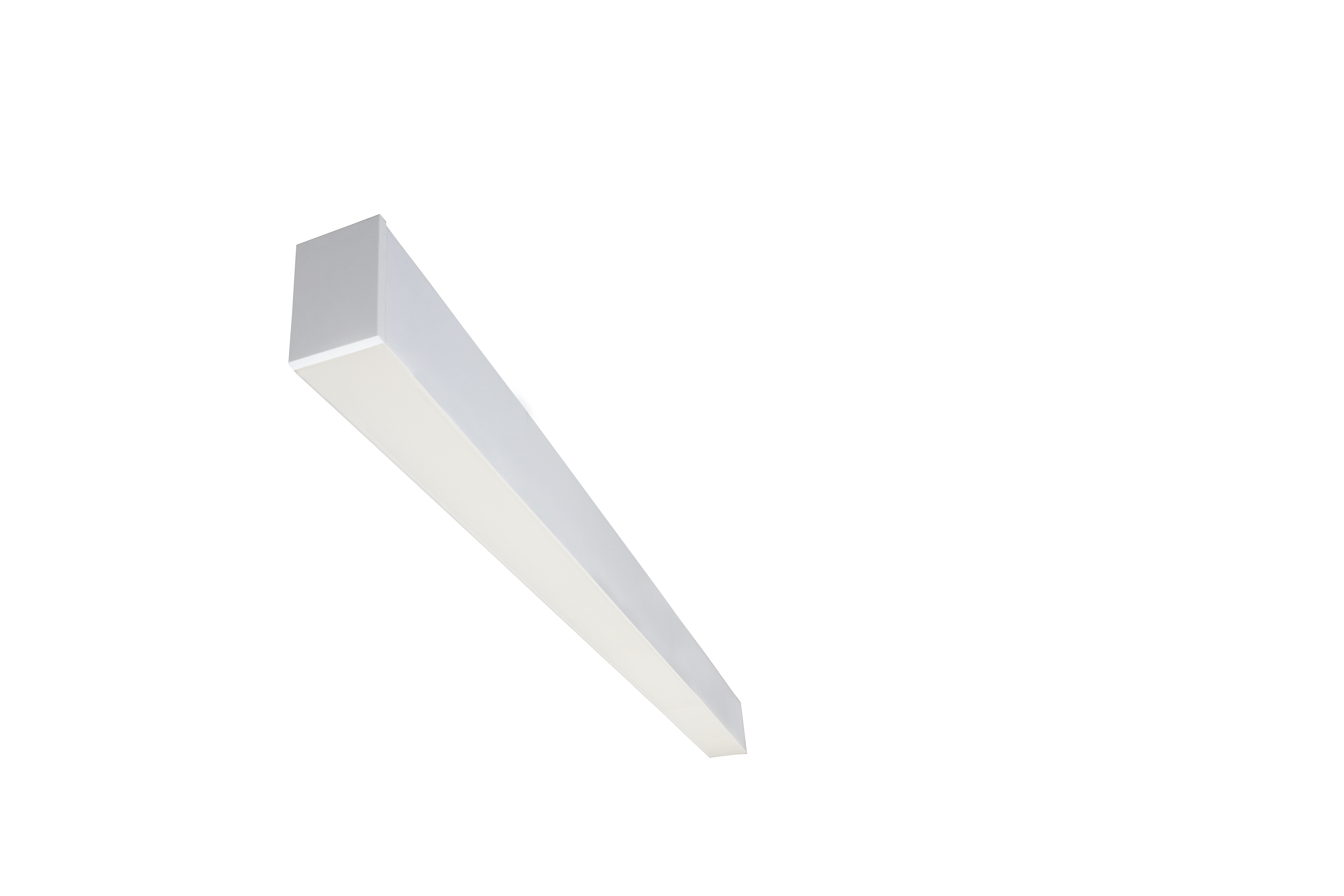 4ft architectural linear LED light white finish direct indirect