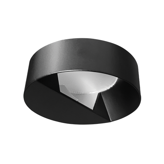 3 Inch Regressed Push N'Lock Trimless Wall Washer Trim | Black | Luxrite LR25449