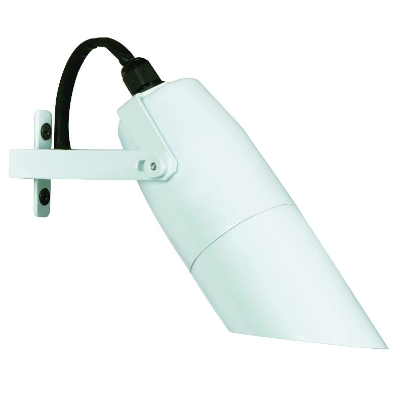 Adjustable Down Light with Long Shroud in Black, Bronze, and White Aluminum Finishes, 12V MR-16 Outdoor Bullet Fixture