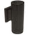 Outdoor architectural double wall sconce with tempered glass lens