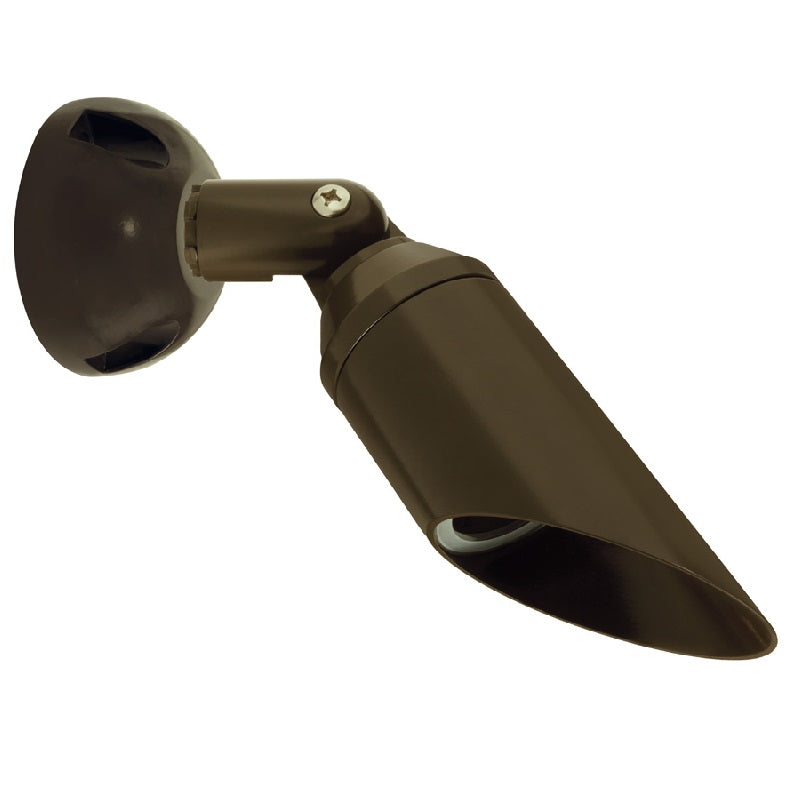 Machined Aluminum Bullet Down Light in Black, Bronze, and White Finishes with 12V MR-16 LED Compatibility