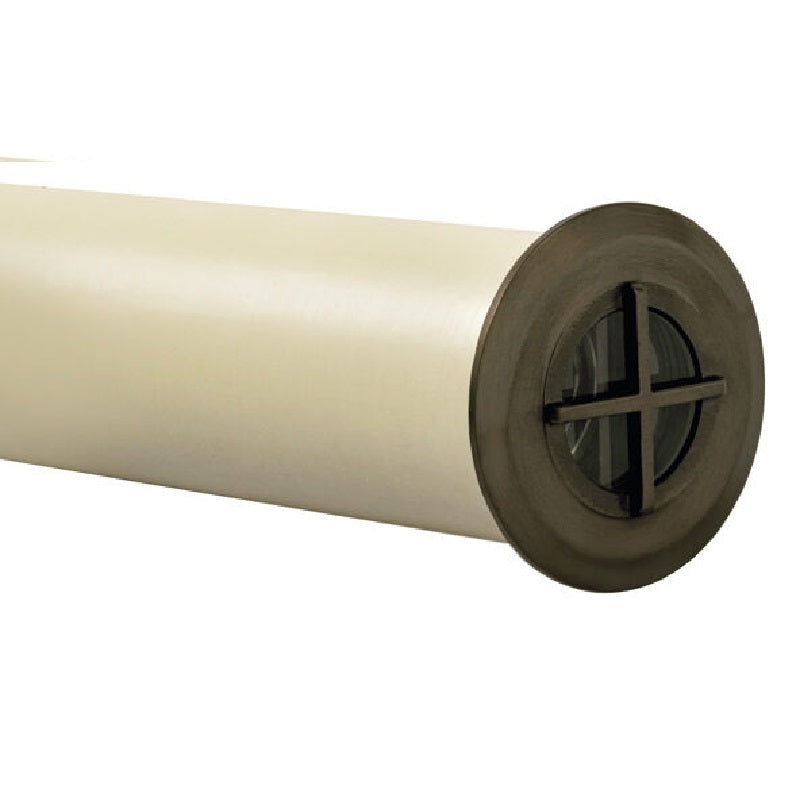 Cross lensed half-moon brass LED specialty light in antique bronze, gun metal, and silver finishes with integrated 3W CREE LED and color filters