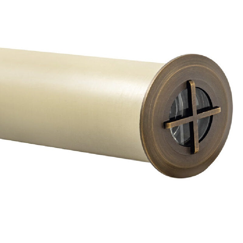 Cross Lensed Brass LED Specialty Light | Integrated CREE LED Half-Moon 12V