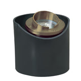Adjustable Hooded In-Ground Well Light in Brass and 316 Stainless Steel with PVC Sleeve