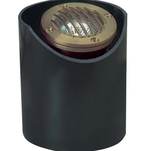 Adjustable Louvered In-Ground Well Light in Brass and 316 Stainless Steel with PVC Sleeve