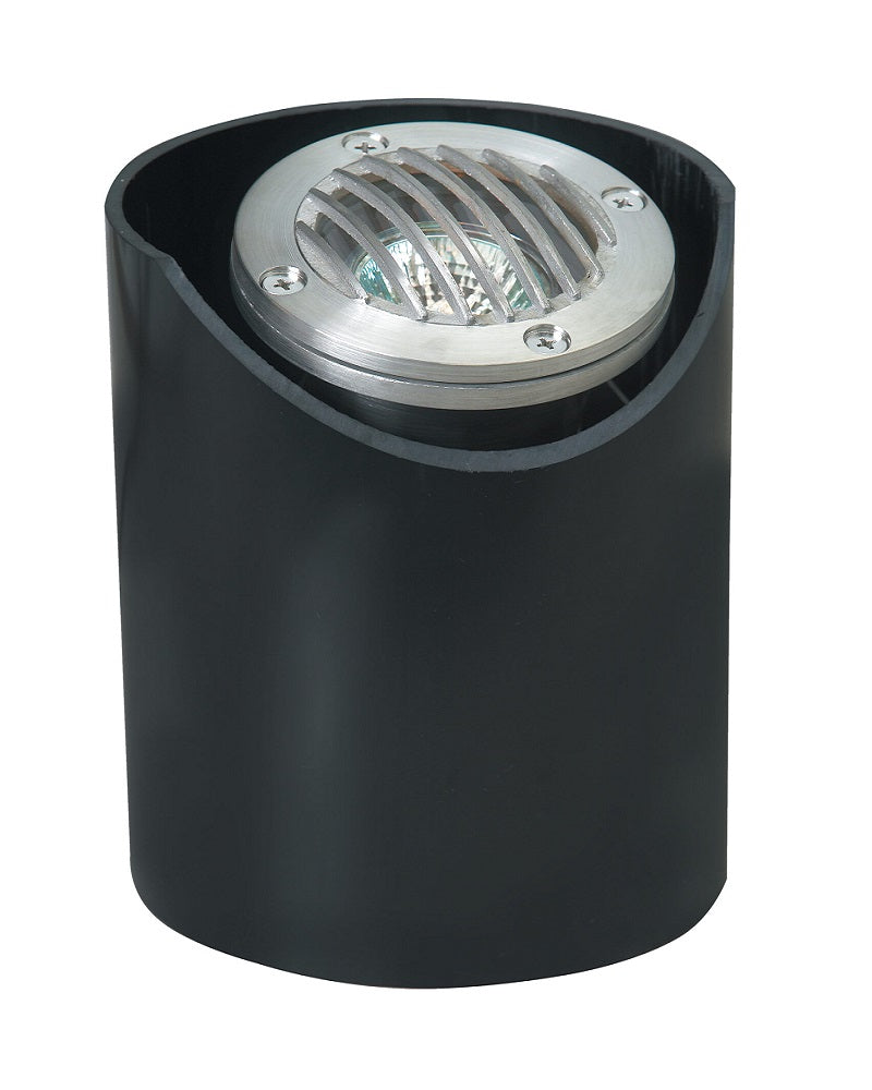 Adjustable Louvered In-Ground Well Light in Brass and 316 Stainless Steel with PVC Sleeve