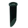 Louvered in-ground well light with PVC sleeve, available in aluminum, composite, or natural brass, Black or Natural Brass finish, MR-16 compatible.