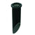 Louvered in-ground well light with PVC sleeve, available in aluminum, composite, or natural brass, Black or Natural Brass finish, MR-16 compatible.