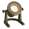 Lensed underwater MR-16 brass light for ponds and fountains