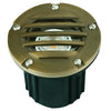 Adjustable Louvered Brass Well Light in Antique Bronze and Gun Metal – Low-Voltage In-Ground Landscape Fixture