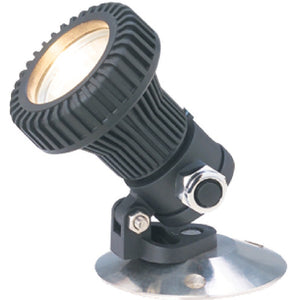 Economy Lensed Underwater Light with 30′ Cord in Black Composite Finish for Ponds, Fountains, and Pools - Available at Electrical Marketplace
