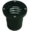 Louvered Well Light in Aluminum, Composite, and Natural Brass with Black & Brass Finishes, MR-16 In-Ground Landscape Lighting Fixture
