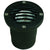 Louvered Well Light in Aluminum, Composite, and Natural Brass with Black & Brass Finishes, MR-16 In-Ground Landscape Lighting Fixture