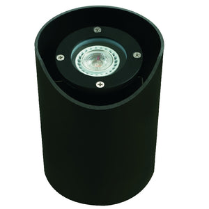 Adjustable Lensed Well Light in Aluminum, Composite & Brass with Black & Brass Finishes, In-Ground MR-16 Landscape Lighting Fixture
