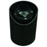 Adjustable Hooded Well Light in Aluminum, Composite & Brass with Black & Brass Finishes, In-Ground MR-16 Outdoor Lighting Fixture